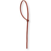 Collier plastique marron 200x4,5, diamètre de serrage 50